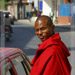 Even Monk's Need a Lift - Kathmandu, Nepal