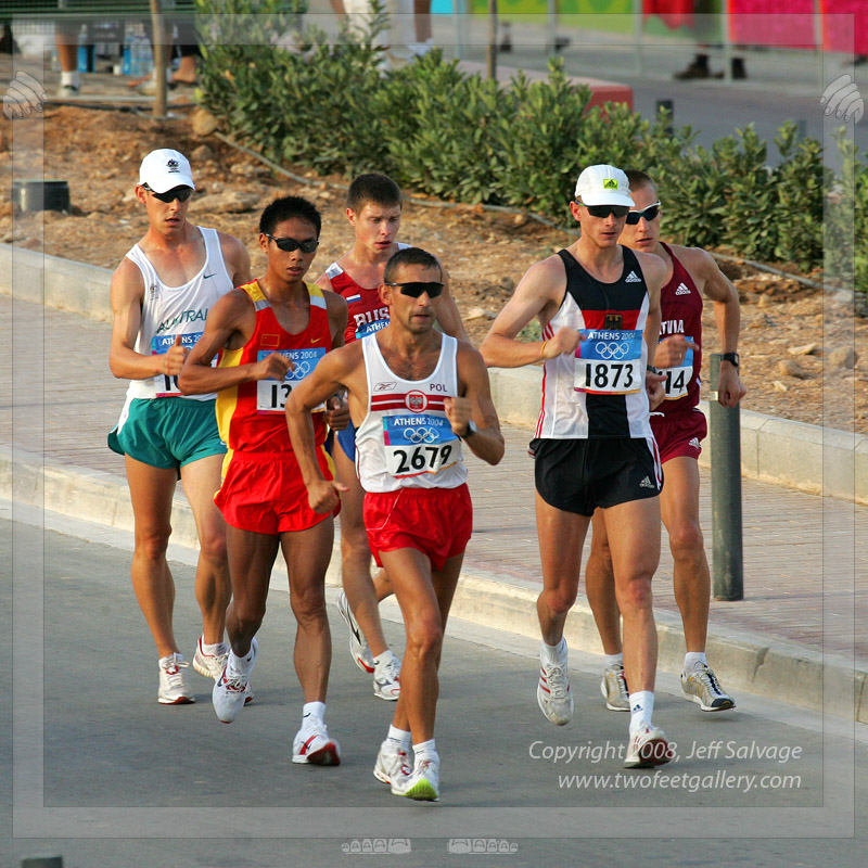 Lead Pack<BR>50K Men's Race Walk<BR>2004 Olympic Games - Athens, Greece