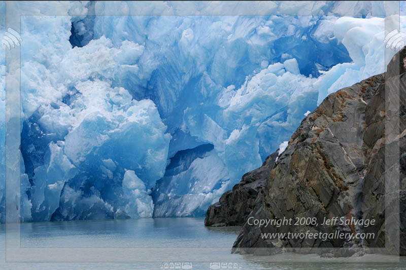 The Face of Glacier Grey<BR>Torres del Paine Trek - Patagonia, Chile